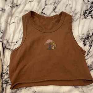 Cropped mushroom tank